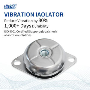 מכירת חיסול - רפידות בידוד רעידות בצורת פעמון מפלדה וגומי של Anlijing למדחסי אוויר מסדרת ALJ-33, בולם זעזועים למנועים, אחריות לשנה - Product Image 2