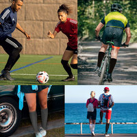Chaussettes de compression à haute élasticité pour hommes et femmes de 20 à 30mm, coupe athlétique pour toutes les saisons