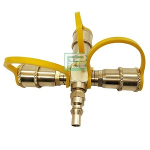 1 4 Inch Copper Air Hose <b>Quick</b> <b>Connector</b> Fitting For RV Replacement Repair Universal Fit - Product Image 3