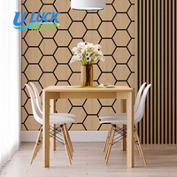Panneau mural acoustique moderne, imperméable, en MDF, forme spéciale, nouveau style, insonorisant pour usage domestique et de divertissement
