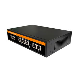 <span class=keywords><strong>Switch</strong></span> POE TiNCAM a 4 Porte <span class=keywords><strong>10</strong></span>/100Mbps con 2 Porte <span class=keywords><strong>Gigabit</strong></span> Uplink, Modalità Extend, VLAN IEEE 802.3 AF/AT/BT <span class=keywords><strong>Gigabit</strong></span> per Telecamere IP Dahua e NVR - Product Image 2