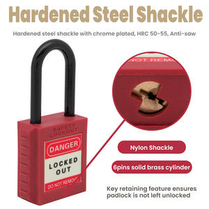 Safety Lockout <b>Padlock</b> Danger Stickers Made in China - Product Image 3