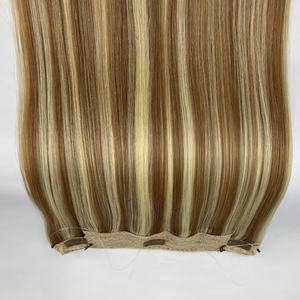 Extension per Capelli Umani con Clip, Effetto Liscio e Ondulato, Fascia Invisibile, Filo Halo - Product Image 3