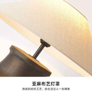 โคมไฟตั้งโต๊ะสไตล์วาบิซาบิแบบญี่ปุ่น แนะนำโดยดีไซเนอร์ เหมาะสำหรับห้องนอน ห้องนั่งเล่น เคาน์เตอร์บาร์ โคมไฟข้างเตียงถนอมสายตา - Product Image 6