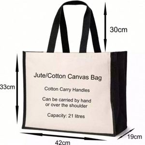 Wholesale Custom Logo <b>Printed</b> <b>Large</b> Canvas Shopping Tote Bag Reusable and Economical with Webbing Handle - Product Image 4