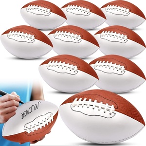 Mini ballons de <span class=keywords><strong>football</strong></span> américain blancs <span class=keywords><strong>taille</strong></span> 3 personnalisés – Ballons de signature pour trophées de matchs de rugby - Product Image 2