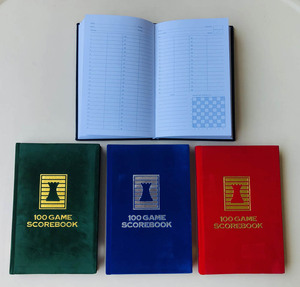 Sang trọng bìa cứng cờ vua scorebook với tùy chỉnh thiết kế in ấn SB06 - Product Image 3