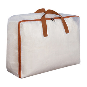 Clothing Organizer Quilt Bag <b>Large</b> Capacity Portable Storage Bag For Trip And Moving Durable Rectangle Design - Product Image 3