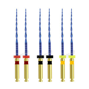 Limas rotativas Endo, limas Niti, limas Endo, uso para contraángulo endodóntico, pieza de mano, 6 piezas/caja, limas Niti Endo de Color rojo, azul y amarillo - Product Image 1