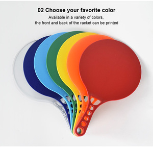 2024 bãi biển Đồ chơi tùy chỉnh màu sắc Nhựa raquete bãi biển TENNIS <span class=keywords><strong>RACKET</strong></span> chơi trò chơi mái chèo bóng - Product Image 4