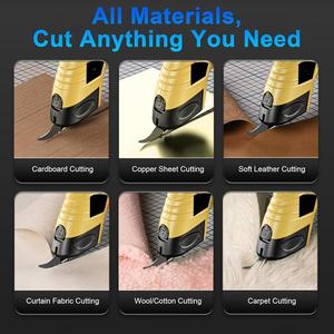 4V Cordless Shears Type-C Rechargeable <b>Powerful</b> Cutting <b>Tool</b> for Fabric & Cardboard Replaceable Blade 4V Fabric Scissor - Product Image 6