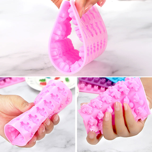 Moule en silicone 48 cavités <span class=keywords><strong>mini</strong></span> dinosaures pour bonbons gélifiés, qualité alimentaire, mignons moules à chocolat et bonbons en forme de dinosaures, vente en gros directe usine - Product Image 6