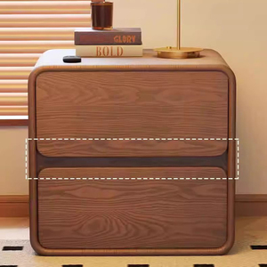 <span class=keywords><strong>Table</strong></span> <span class=keywords><strong>de</strong></span> <span class=keywords><strong>chevet</strong></span> traditionnelle minimaliste <span class=keywords><strong>de</strong></span> luxe en bois massif avec <span class=keywords><strong>2</strong></span> <span class=keywords><strong>tiroirs</strong></span>, meubles <span class=keywords><strong>de</strong></span> chambre à coucher - Product Image 3