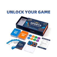 Jeu de société éducatif personnalisable sur le thème du sport - Jeu de questions-réponses familial avec cartes de jeu vibrantes et certification UKCA