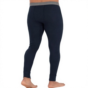OEM Men's Autumn and <b>Winter</b> Cross High Waist Sports <b>Tight</b> Ankle-Length Nylon Spandex Warm Fitness Leggings for Running Marathon - Product Image 6