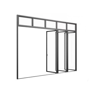 Puerta Corredera Plegable Antirrobo de Aluminio de Alta Resistencia Serie 75, Diseño Moderno de Fábrica, Garantía de 5 Años, Doble Vidrio Templado para - Product Image 3