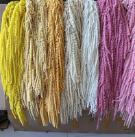 Fleurs décoratives de Noël : Amaranth préservé, fleurs séchées, plante éternelle, amaranthus suspendu pour décoration de mariage
