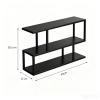 Étagère de présentation de thé minimaliste durable à trois niveaux, support en métal pour tasses à thé, étagère de rangement pour salon et cuisine