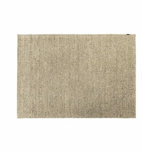 Alfombra Tejida a Mano de Lana y Viscosa con Base de Látex, Pelo Plano, Grosor Medio, Diseño Liso Texturizado Vintage, Antideslizante, para Uso Doméstico - Product Image 1