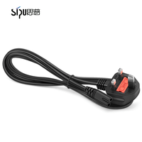 Câble d'alimentation SIPU à 2 broches, prise UK C7, cordon d'alimentation universel UK pour PS4 PS5 Xbox TV