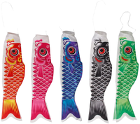2024 Grosir Bendera Ikan Koi Jepang Satin, Hiasan Gantung Layang-layang Ikan, Dekorasi untuk Bar Sushi Jepang