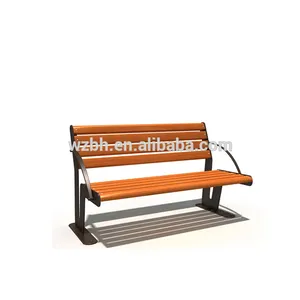 Made In China New Design 120cm Wood Steel Bench Benches Garden Outdoor Bench For Public Park