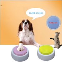 Boutons de chien du fabricant pour la communication avec tapis plusieurs couleurs boutons de conversation de chien buzzer de formation enregistrable