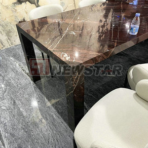 <span class=keywords><strong>Grande</strong></span> <span class=keywords><strong>tavolo</strong></span> da pranzo rotondo rettangolare in marmo rosso mobili di interior <span class=keywords><strong>design</strong></span> per la casa - Product Image 6