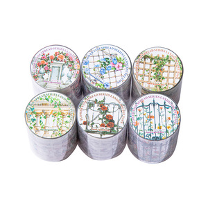 1 rouleau de ruban adhésif Vine Scramble Series European Vintage Floral Plant Layering Collage Tape for Scenery Design - Product Image 5