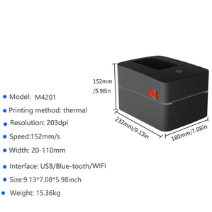 2025 Offres Spéciales imprimante thermique étiquettes rondes étanche autocollant imprimante <span class=keywords><strong>Machine</strong></span> 4X6 pouces autocollant imprimante de codes <span class=keywords><strong>à</strong></span> barres - Product Image 4