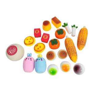 Vendita calda Pop Custom torta verdure giocattoli a forma di cibo TPR Squishies Squishies giocattolo morbido divertente Anti Stress per il bambino