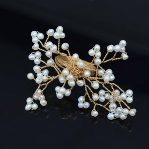 wholesale Handmade Branch Pearl Statement <b>Ring</b>, Imported 14K Gold Filled, Natural Freshwater Pearl Wire Wrapped Open <b>Ring</b> - Product Image 3