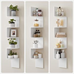 Oushumei <b>Corner</b> <b>Shelf</b> 60X70cm 5 Layers <b>Wall</b> Mounted Waterproof Bathroom Storage Rack - Product Image 3