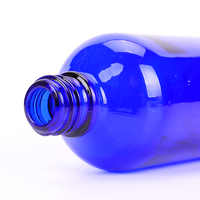 Flacon d'huile essentielle en verre rond coloré de 30 ml, 50 ml, 100 ml, verre transparent doré avec compte-gouttes gradué