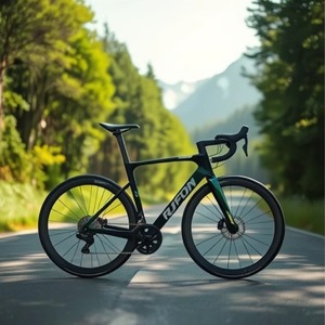 Vélo de <span class=keywords><strong>course</strong></span> RUFON T1100 en fibre de carbone ultra-léger avec freins à disque hydrauliques rigides, vitesses variables et guidon drop pour hommes et femmes - Product Image 1