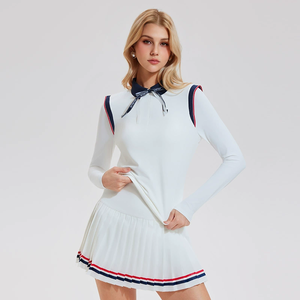 Camiseta Deportiva de Manga Larga con Cuello para Mujer, Estilo Tenis, para Otoño e Invierno 2025, Top Deportivo Informal - Product Image 3