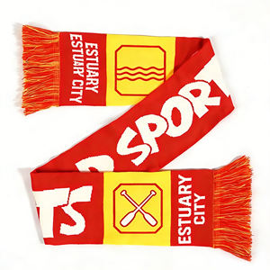 Bufandas Personalizadas con Diseño de Eslogan, Tejidas en Jacquard, Doble Cara, para Clubes Deportivos, Invierno, Aficionados al Deporte, Eventos Deportivos, Fútbol - Product Image 3