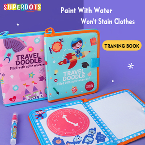 Libros de Dibujo Mágicos con Agua Superdots para Niños, Libros Creativos Mágicos con Pincel, Libros de Colorear con Agua Reutilizables sin Desorden para Niños - Product Image 1