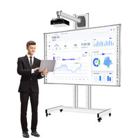 Tableau intelligent multi-touch tout-en-un Tableau blanc blanc électronique numérique interactif à écran plat pour les conférences