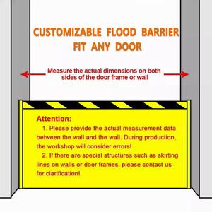 Barrera de Aluminio para Prevención de Inundaciones, Ancho Ajustable de 7.5 a 8.5 Pies, Puerta Contra Inundaciones para Protección de Puertas de Garaje Estándar - Product Image 4