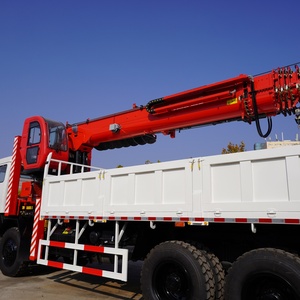 Grue montée sur camion XINFEIGONG, châssis 8x8, 20 tonnes, flèche télescopique à 6 sections, fonction tarière de forage, grue mobile, boîte de vitesses Weichai - Product Image 2