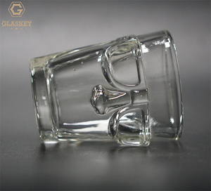 Verre à shot créatif 3D en forme de visage avec nez et lunettes, verre à spiritueux artistique transparent de 75 ml pour Tequila Whisky Rhum - Product Image 2