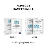 Mascarilla Facial Coreana de Colágeno Hidratante, Reafirmante y Antienvejecimiento para Piel Seca, Vegana, No Probada en Animales, Sin Parabenos ni Sulfatos