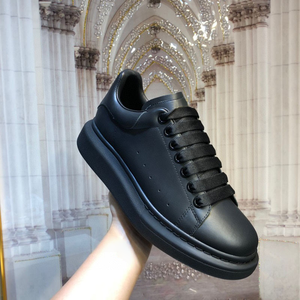 High Quality All-<b>Black</b> casual Sports <b>Shoes</b> <b>men</b> women Thick Sole Lace-up New Fashionable Runner <b>running</b> <b>shoes</b> for Winter Spring - Product Image 3