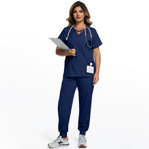 Respirant femmes gommage uniforme personnel Uniformes Mdicos hôpital Salon de beauté clinique soins infirmiers gommage costumes en gros personnaliser - Product Image 6