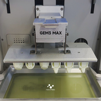 Imprimante 3D à cire coulable NOVA3D de niveau d'entrée, grand format 16K, pour la fabrication de moules en cire pour pendentifs et bagues creux personnalisés