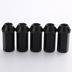 น็อตล้อ M12x1.5 M14x1.5 อลูมิเนียมอัลลอยด์ หัวหกเหลี่ยม 45 มม. แบบเรียว สำหรับดัดแปลงดุมล้อ - Product Image 2