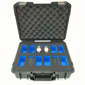 Không thấm nước trường hợp khó khăn với EVA bọt chèn đồng hồ màu đen hộp đồng hồ lưu trữ trường hợp cho nam giới - Product Image 1