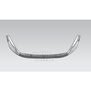 สปอยเลอร์กันชนหน้า Haosheng แบบติดตั้งเพิ่มเติม ทำจากพลาสติกสีดำเงา 4 ชิ้น สำหรับรถฟอร์ด ทรานซิท คัสตอม ปี 2017 - <span class=keywords><strong>2023</strong></span> - Product Image 3