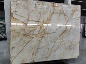 Décoration de luxe, nouvelle dalle de marbre Calacatta Gold de haute qualité pour plan de travail - Product Image 3